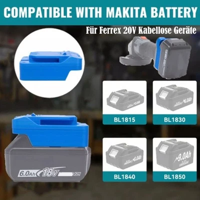 DEACKIMEI Batterie Adapter Für Makita 18V Li-ion Akku auf Für Ferrex 20V Kabellose Geräte