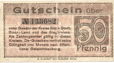 GERMANY (BONN) banknote 50 Pfennig 1919 - Image 1 of 4