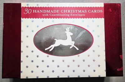 35 Handmade Christmas Cards in Reusable Storage Box - Image 1 of 3