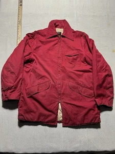 Seltener Vintage J.C. Higgins Vogel Jagd Mantel Gr. 42 Sears Rehbock rot - Bild 1 von 11