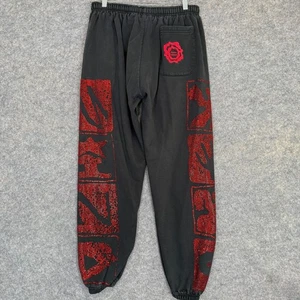 Vintage Mind Liquid Jogger Sweatpants Large Studded Graphic Bling Embellish Rare - Picture 1 of 11