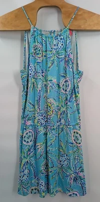 Mameluco corto Lilly Pulitzer Gianni talla mediana Bermuda azul tortuga tropical Foto 1 de 4