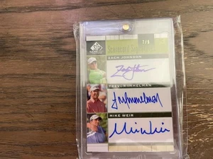 2012 SP zach Johnson, Trevor Immelman , Mike Weir Scorecard Signature Auto /9 - Picture 1 of 4