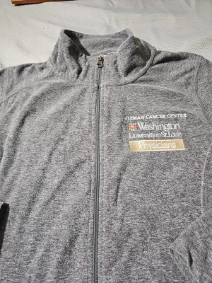 Port Authority Washington University Shell Jacket Womens XL Gray Physicians Zip - Image 1 of 4