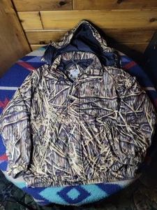 Mossy Oak RainTamer Jacke Herren 2XL Camouflage Kapuze Full Zip Jagdmantel - Bild 1 von 8