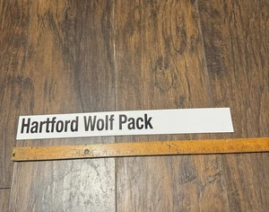 Hartford Wolf Pack AHL Issued Pro Stock Locker Room Standings Board Nameplate 3 - Picture 1 of 3