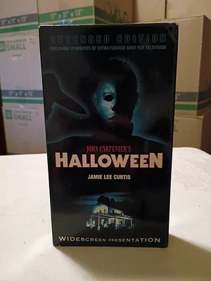 Vintage Vhs Halloween Extended Edition Widescreen RARE OOP HTF  - Image 1 of 4