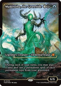 Japanese Muldrotha, the Gravetide (Showcase) -Foil Light Play MTG Foundations - Picture 1 of 1