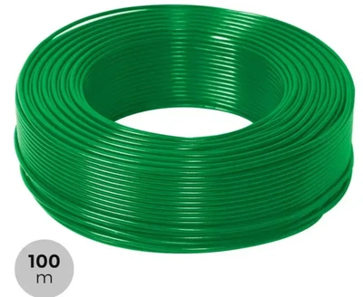 VEDI DESCRIZIONE E TITOLO CAVO PER AUTOMAZIONE 2X0,50 2x1 2X1,5 2 POLI RAME 100 MT VERDE DOPPIA GUAINA FRO
