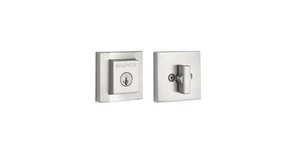 Baldwin Prestige Spyglass Satin Nickel Square Deadbolt SmartKey 93800-013 - Bild 1 von 3