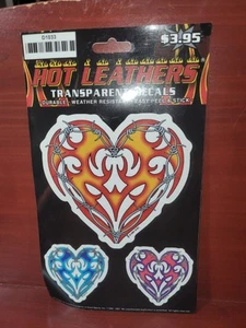 Hot Leathers Barbedwire Heart Window Sticker Transparent Decals - Picture 1 of 1