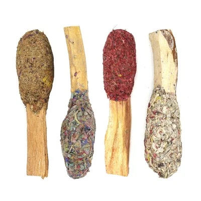 2 Pack Palo Santo Sticks Pops with Herbs For Smudging Blessings Energy Cleansing - Image 1 of 2