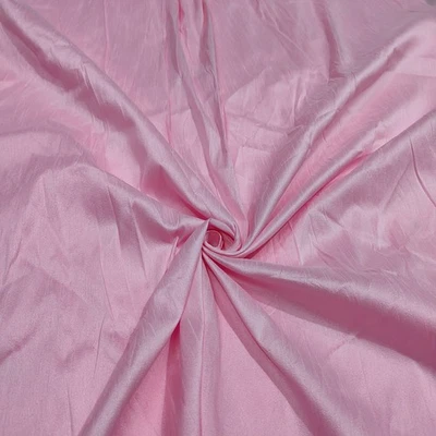 Dark Baby Pink Dupioni Fabric: Faux Dupioni Silk Gown & Curtain Material - Image 1 of 4