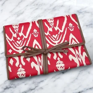 Stella & Dot Red/White "Bring Your Own Bling" Jewelry Travel Bag - Picture 1 of 4