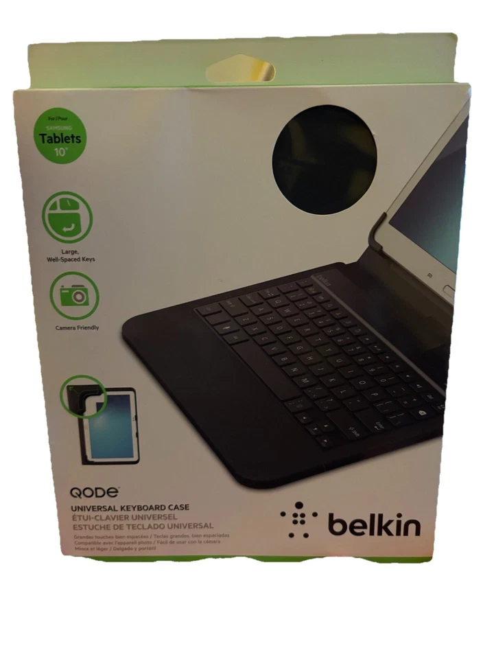 Belkin QODE Universal Keyboard Case for 10" Samsung Works w/Any 10" Tablets New - Image 1 of 4