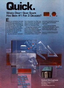 1991 Cardwell Westinghouse Stampa Pubblicità Mark Serie Bozza Ingranaggi Rettangolo - Foto 1 di 1