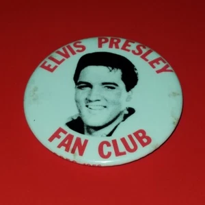 ELVIS PRESLEY VINTAGE ORIGINAL MID 1960'S OFFICIAL FAN CLUB MEMBER BUTTON BADGE - Bild 1 von 8