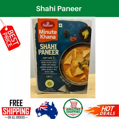 3 X Haldiram's Shahi Paneer 300g Minute Khana Serve 2 Person (Pack Of 3) • 18.69$