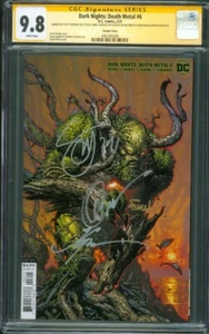Dark Nights Death Metal 6 Swamp Thing Finch Variant CGC 4XSS 2/21 - Picture 1 of 2