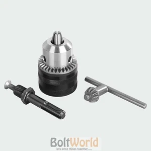 ADDAX METAL KEYED CHUCK + SDS PLUS ADAPTER & KEY 13mm 1/2" HAMMER DRILL - Picture 1 of 1