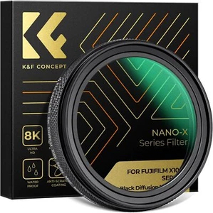 K&F Concept Black Mist Diffusion 1/4 Filter for Fujifilm X100/X100F/X100S/X100T - Picture 1 of 7
