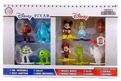 Disney Pixar Nano Metalfigs Diecast Metal 10 Pack Figures Miniature Die Cast Toy - Image 1 of 4