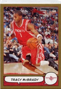 TRACY MCGRADY 2004-05 Topps Bazooka Gold Parallel #150 Houston Rockets