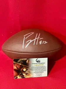 Minnesota Vikings Percy Harvin Authographed Wilson Football COA - Picture 1 of 6