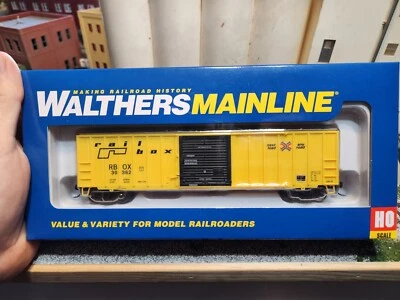 Walthers Mainline 910-1866 HO 50' ACF Ext. Post Boxcar Railbox Metal Wheels  - Image 1 of 4