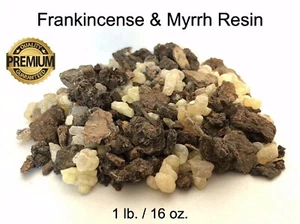 1 LB Frankincense and Myrrh Resin Incense Granular Mix Charcoal Burner Shaumerio - Picture 1 of 5