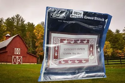 Kit de aguja Janlynn punto de cruz WADDLE ¿TIENES? Ganso de pato de cocina de 14 quilates Foto 1 de 4