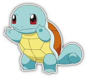 SQUIRTLE POKEMON POKEBALL Ash DECAL STICKER 3M US MADE TRUCK WALL WINDOW CAR - Picture 1 of 1