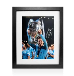 Gerahmtes Jack Grealish signiertes Manchester City Foto: Champions League Sieger - Bild 1 von 4