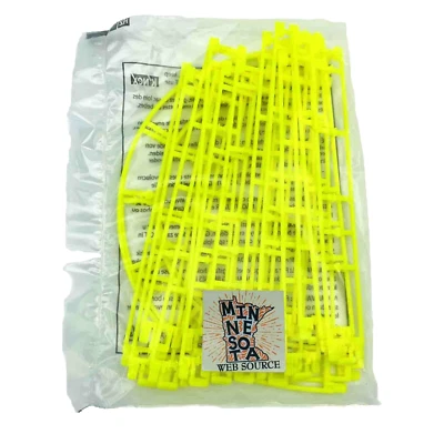 Micro Knex NEW Track Kit Fluorescent Yellow Pieces - K'nex Parts - Image 1 of 3