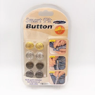 Handy Trends Smart Fit Button- Fix Popped Off Jeans Pants Shorts 8 Piece Set - Image 1 of 4
