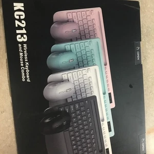 Wireless Keyboard and Mouse Combo - Full-Sized Ergonomic Keyboard with Wrist ... - Picture 1 of 3