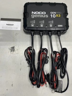 NOCO Genius 智能船用电池充电器,3 银行,30A genpro10x3 — 第 1/4 张图片