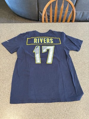 San Diego Chargers 17 Rivers Tshirt Men’s Size Medium Blue - Image 1 of 4