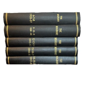 The Migrant a Quarterly Journal Devoted to Tennessee Birds, Hardcover 1935-1949 - Imagen 1 de 21