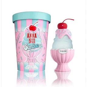ANNA SUI Sundae Pretty Pink EDT Large Size Ice Cream Carton Spray 1.7 oz 🍨 - Picture 1 of 3