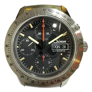 Sinn 303 autobahn Chronograph Date Automatic Watch Face (Belt is unbranded) - Picture 1 of 14
