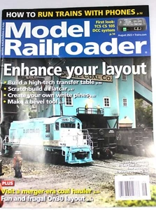 Revista Model Railroader agosto 2023 mejora tu diseño - Imagen 1 de 6