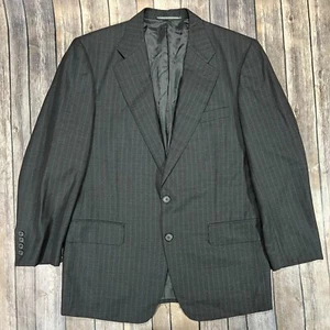 Ermenegildo Zegna Wool Super 100 Sport Coat Blazer Mens 42R Black Suit Jacket - Picture 1 of 11