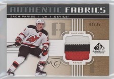 2011-12 SP Game Used Edition Authentic Fabrics /35 Zach Parise #AF-ZP Patch