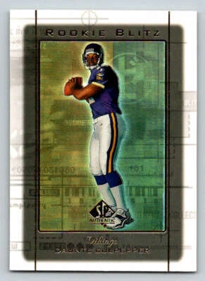 1999 SP Authentic Rookie Blitz #RB3 Daunte Culpepper (ref 192132) - Image 1 of 2