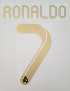 2011/12 Real Madrid #7 RONALDO HOME & AWAY SOCCER NAME SET