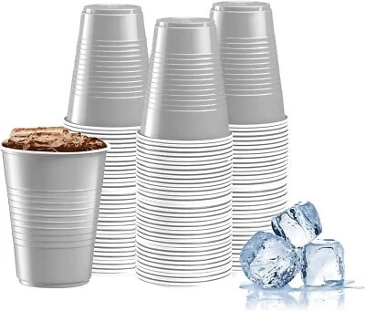 60 Pack Disposable Plastic Cups 12oz Coffee Cups for Hot/Cold Drinks Party Cups - Image 1 of 4