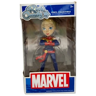 Funko Rock Candy Captain Marvel Vinilo Coleccionable Bobblehead Marvel Nuevo Foto 1 de 4