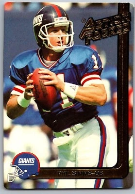 1991 Action Packed Football Card Phil Simms #188 - New York Giants - Image 1 of 2