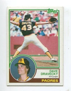 1983 Topps #384 Dave Dravecky San Diego Padres Rookie - Bild 1 von 1